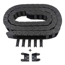 R18 Internal Size 10X20Mm 1Meter Length Black Plastic Flexible Drag Chain Cable picture