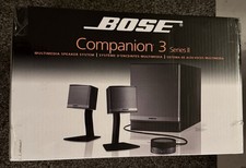Bose Companion 3 Series II 2.1 Wired Black Multimedia Speaker System  NEW IN BOX picture
