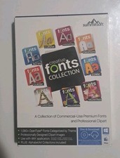 Summitsoft Creative Fonts Collection PC Mac Software Brand New Disc Download  picture