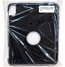 Black Rigid Plastic Back Cover Case Apple iPad A16 11in 2025 / iPad 10th 10.9 picture