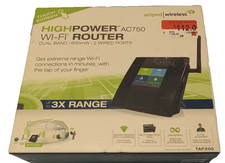 Amped Wireless High Power Touch Screen AC750 Wi-Fi Router 3X Range picture