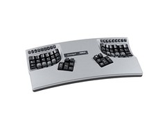 Kinesis Advantage2 Silver Ergonomic Keyboard (KB605) - Black picture