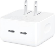 APPLE 35W DUAL USB-C PORT COMPACT POWER ADAPTER - WHITE picture