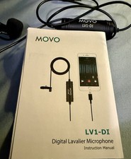 Movo LV1-DI Digital Lavalier Microphone Lightning Clip-On for Apple iPhone, iPad picture