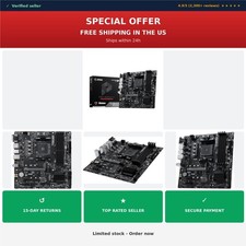 MSI PRO B550M-P Motherboard, mATX, AM4, DDR4, PCIe 4.0, M.2 Gen4, Ryzen 5000 picture