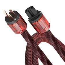 Audiocrast Hpc01 Hifi Power Cable 3.3ft 125v 15a Hiend Amplifier Power Cord Brai picture