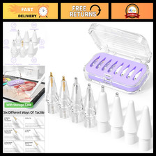 8 Pack Upgraded Replacement Tips for Stylus Pencil - Lavender Color, Durable & P picture
