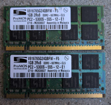 ProMOS 2GB Kit (2x1GB) DDR2-667 PC2-5300S 200-Pin SO-DIMM Non-ECC picture