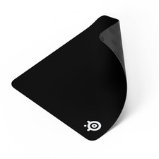 QcK Large Gaming Mousepad — Black — NonSlip Silicone Rubber Base — Peak Track... picture