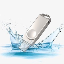 High Speed USB-C 3.0 2 In1 Metal Swivel Dual OTG Flash Drive 32GB 64GB 128G 256G picture