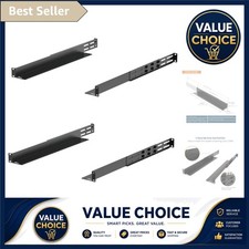 Versatile 1U Rack Mount Rails - Fits Non-Rack Equipment with Adjustable Depth picture