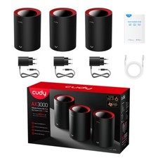 Cudy M3000 3-Pack Mesh Wi-Fi Systems, Dual-band (2.4 GHz / 5 GHz) Wi-Fi 6 picture