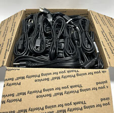LOT OF 50 AC Power Cord Cable 3 Prong Plug 6FT Standard PC Computer Monitor NEW picture