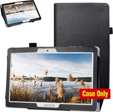 Case for Digiland DL1036 Tablet - PU Leather Folio 2-Folding Stand Cover, Black picture