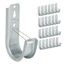 ICC 2-Inch Wall Mount J-Hook – 25-Pack, Cable Support Hooks with Retainer Cl... picture