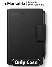 reMarkable Paper Pro Move - Black Leather Book Folio for Your 7.3'' picture