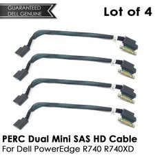 Lot of 4 New Dell Perc R740 R740XD PERC Dual Mini SAS HD cable 1RRJP picture