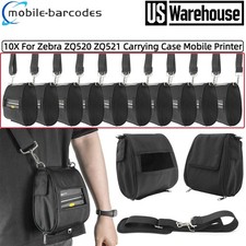 10X For Zebra ZQ520 ZQ521 Carrying Case Mobile Printer with Shoulder Strap,Black picture