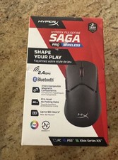 New HyperX Pulsefire Saga Black A2PB2AA Multi-Platform Pro Wireless Mouse New picture
