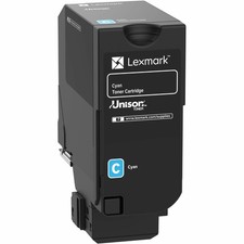Lexmark 71C0HCG Laser Toner Cartridge Cyan 10K Yield picture
