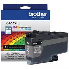 GENUINE Brother LC406XL Black Ink for MFC-J4335DW MFC-J4335DW XL MFC-J4345DW XL picture