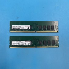 (LOT OF 2) Transcend 16GB PC4-17000 DDR4-2133 2Rx8 DIMM Desktop RAM ECC Memory picture