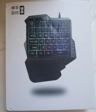 One Handed Gaming Keyboard RGB Backlit 35 Keys Portable Mini Keypad picture