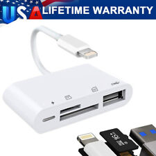 Portable Card Reader Adapter for iPhone and iPad - 4-in-1 USB US Seller HOT picture