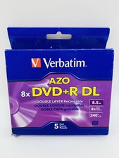 Verbatim DVD+R DL 8.5GB 8X Branded 4-Pack Brand New picture