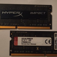 HyperX Impact 8GB (2x4GB) DDR3L-1600 SO-DIMM 204-Pin HX316LS9IBK2/8 picture