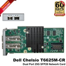Dell Chelsio T6625M-CR Dual-Port 25GbE SFP28 Half-Height Network Adapter C9GKH picture
