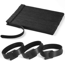 100 bridas reutilizables de 20 cm Bridas ajustables para cables Cordon de gancho picture