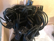 Corsair Type 4 Sleeved PCIe cable with pigtail connector - see pics - lot of 28 picture