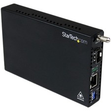 StarTech.com Gigabit Ethernet Fiber Media Converter with Open SFP Slot - Fibe... picture