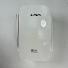 Linksys RE6400 WiFi Range Extender AC1200 Dual Band White Ethernet Wall Plug picture