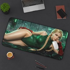 Cammy White Street Fighter XXL Gaming Desk Mat Keyboard Mouse Pad picture