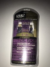 Belkin USB2 Hi-Speed USB Cable 24K Gold Plated Series 6' Type A-B 40X FASTER picture