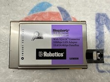 US Robotics 33.6K Megahertz PCMCIA Modem/Ethernet (XJEM3336) with LAN Adapter picture