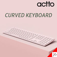 ACTTO 2023 B605 CURVED Slim Wireless Keyboard Multi-Pairing Rechargeable-Eng/Kor picture