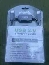 NEW Plugable USB Data Transfer Cable Unlimited Use Sync Between 2 Windows PC's picture