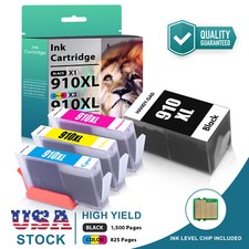 4 PK 910XL Ink Cartridge for HP OfficeJet Pro 8020 8025 8025e 8015 8015e 8035 e picture