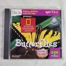 Discis National Geographic Society Butterflies CD-ROM 1994 For MPC Windows USED picture