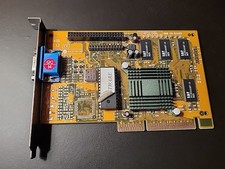 VID134 - Vintage Intel i740 Fastware AG240D AGP 2x 8MB Video Card. Works picture
