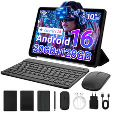 Urao Android 16 30GB 128GB 10.1 inch Tablet IPS LCD WIFI 6 BT 5 Widevine 1 picture