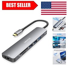Compact USB-C 7-in-1 Hub: Fast Charging & 4K Video Output for Professionals picture