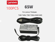 100pcs Genuine Lenovo 65W ADLX65YLC3A USB-C TypeCLaptop Charger AC Power Adapter picture