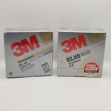 3M DS HD PC 3.5 Inch High Density Floppy Disks 21 TOTAL FACTORY SEALED picture