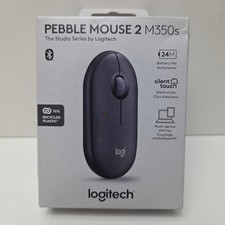 BRAND NEW - Logitech Pebble Mouse 2 M350S Slim Silent Bluetooth Mouse - Black picture