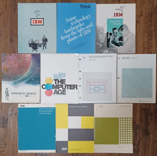 Vintage Lot of 10 IBM Data Processing Systems '60s, '70s, '80s Manuals Books picture