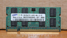 Samsung 2GB 2Rx8 PC2-6400S DDR2 800 MHz SDRAM Laptop RAM M470T5663EH3-CF7 picture